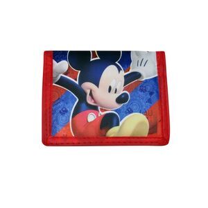 New Boys Mickey Mouse Clubhouse Bi-Fold Wallet Red Blue